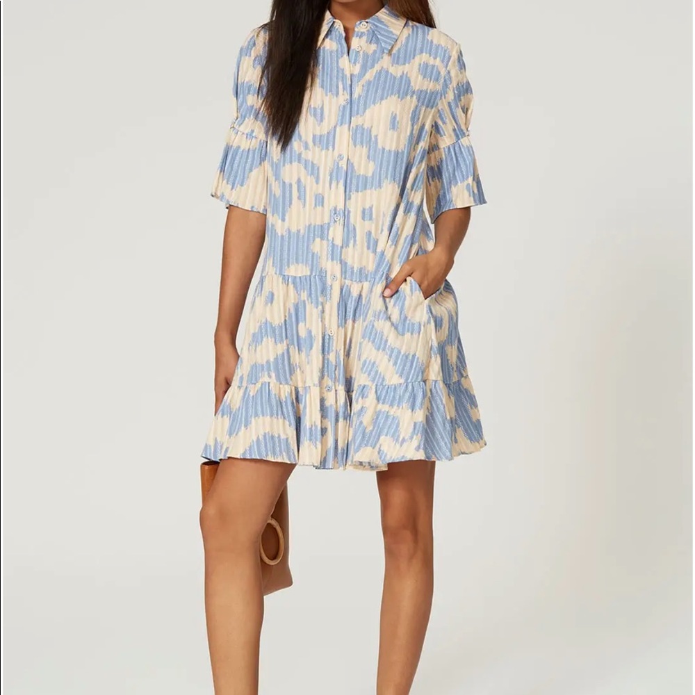 Diane Von Furstenberg Beata dress Size 12, 100% cotton, new with tags